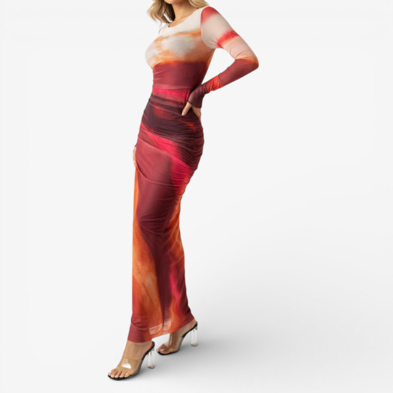 Women's Long Sleeve Maxi Dress