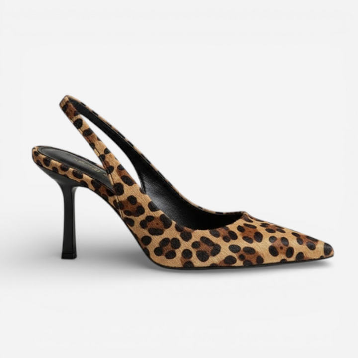 Women's Leopard Slingback Heels