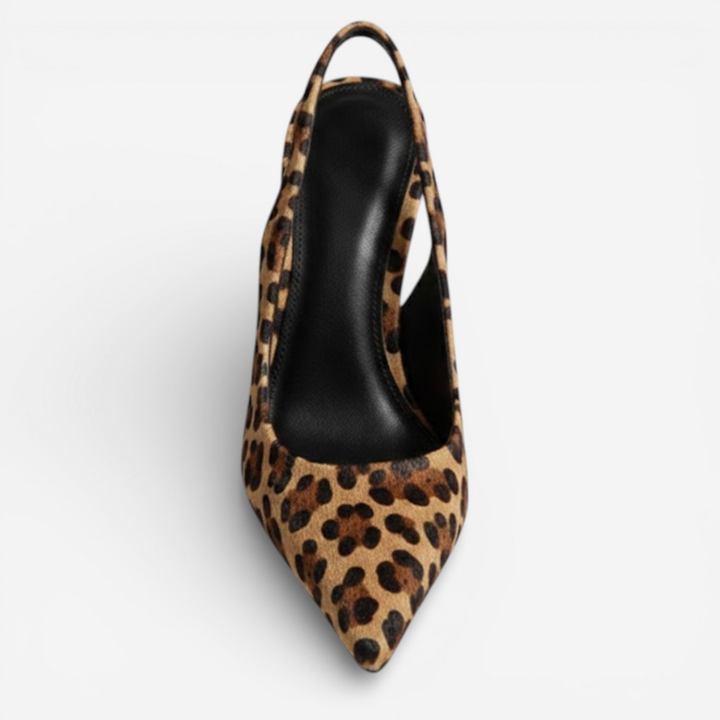 Women's Leopard Slingback Heels