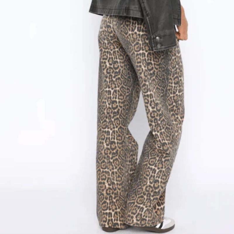 Women's Vintage Leopard Jeans
