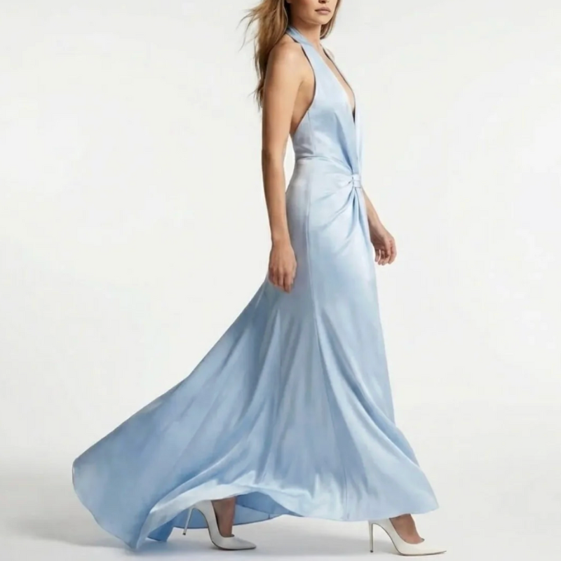 Women's V-Neck Wedding Guest Dress
