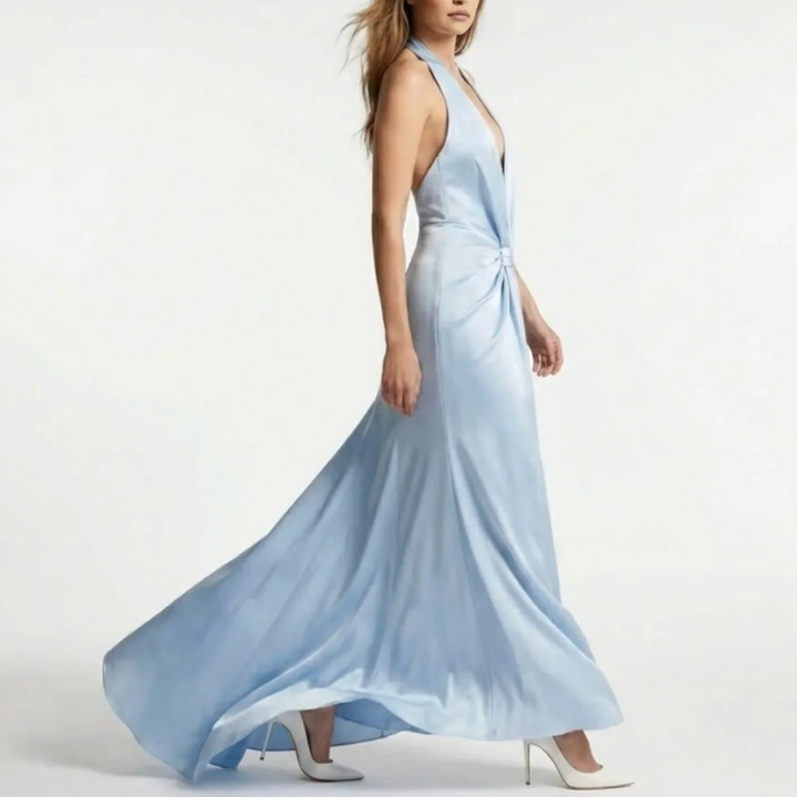 Women's V-Neck Wedding Guest Dress