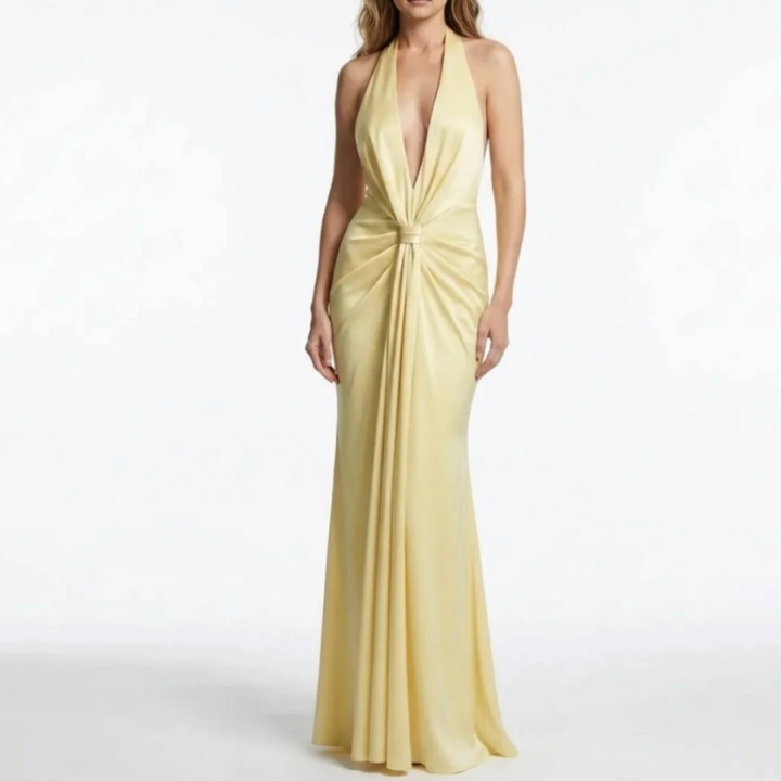 Women's V-Neck Wedding Guest Dress