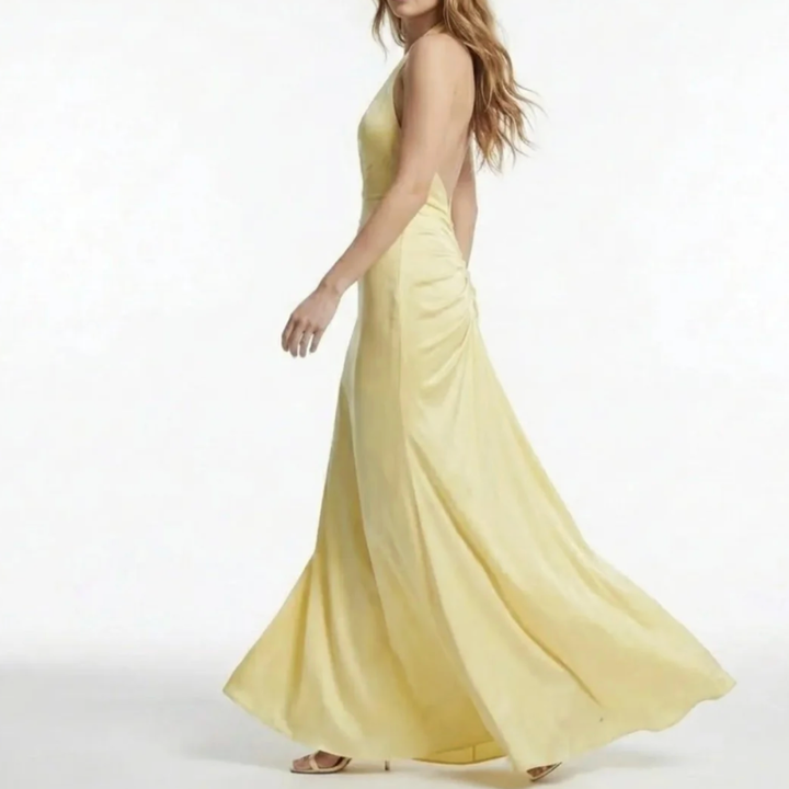 Women's V-Neck Wedding Guest Dress