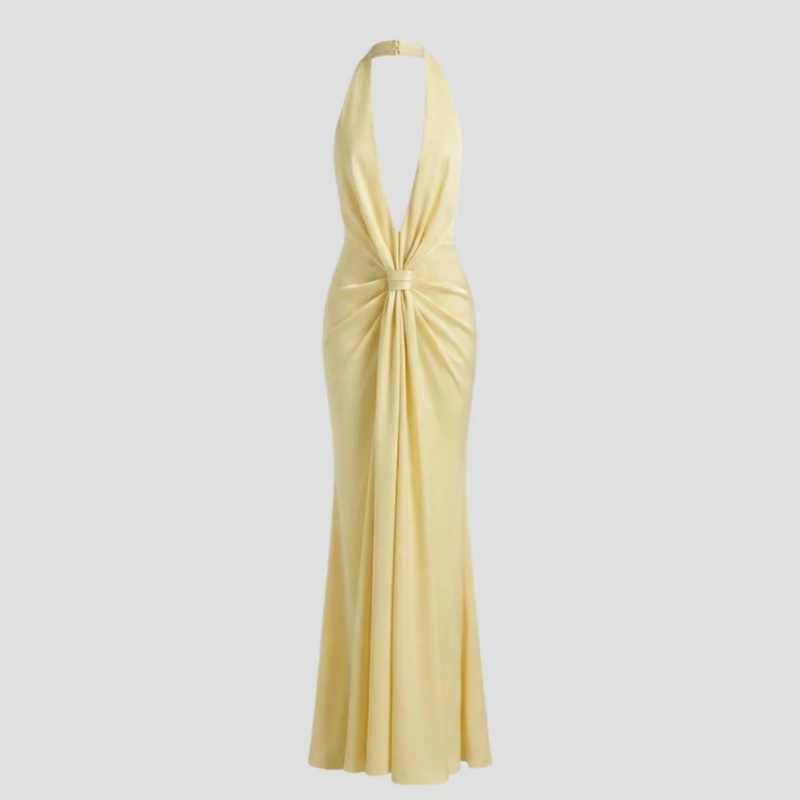 Women's V-Neck Wedding Guest Dress