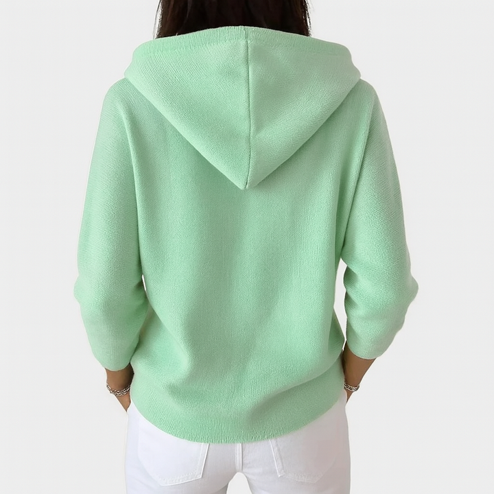 Women’s Button-Up Hooded Cardigan