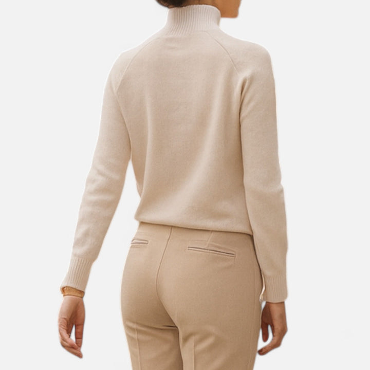 Women's Cashmere Mock-Neck Sweater