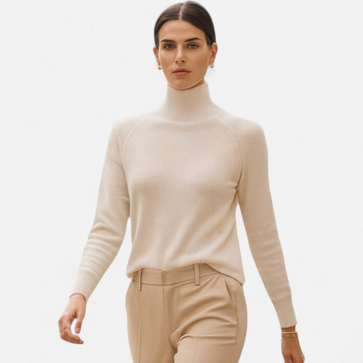 Women's Cashmere Mock-Neck Sweater
