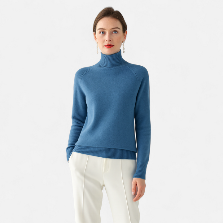 Women's Cashmere Mock-Neck Sweater