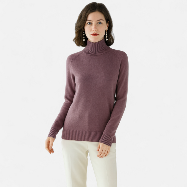 Women's Cashmere Mock-Neck Sweater