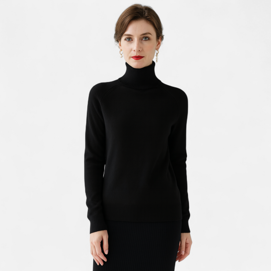 Women's Cashmere Mock-Neck Sweater