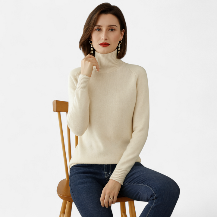 Women's Cashmere Mock-Neck Sweater