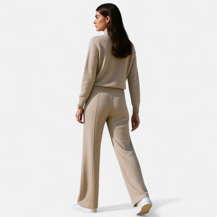 Women’s Wool Wide-Leg Knit Trousers