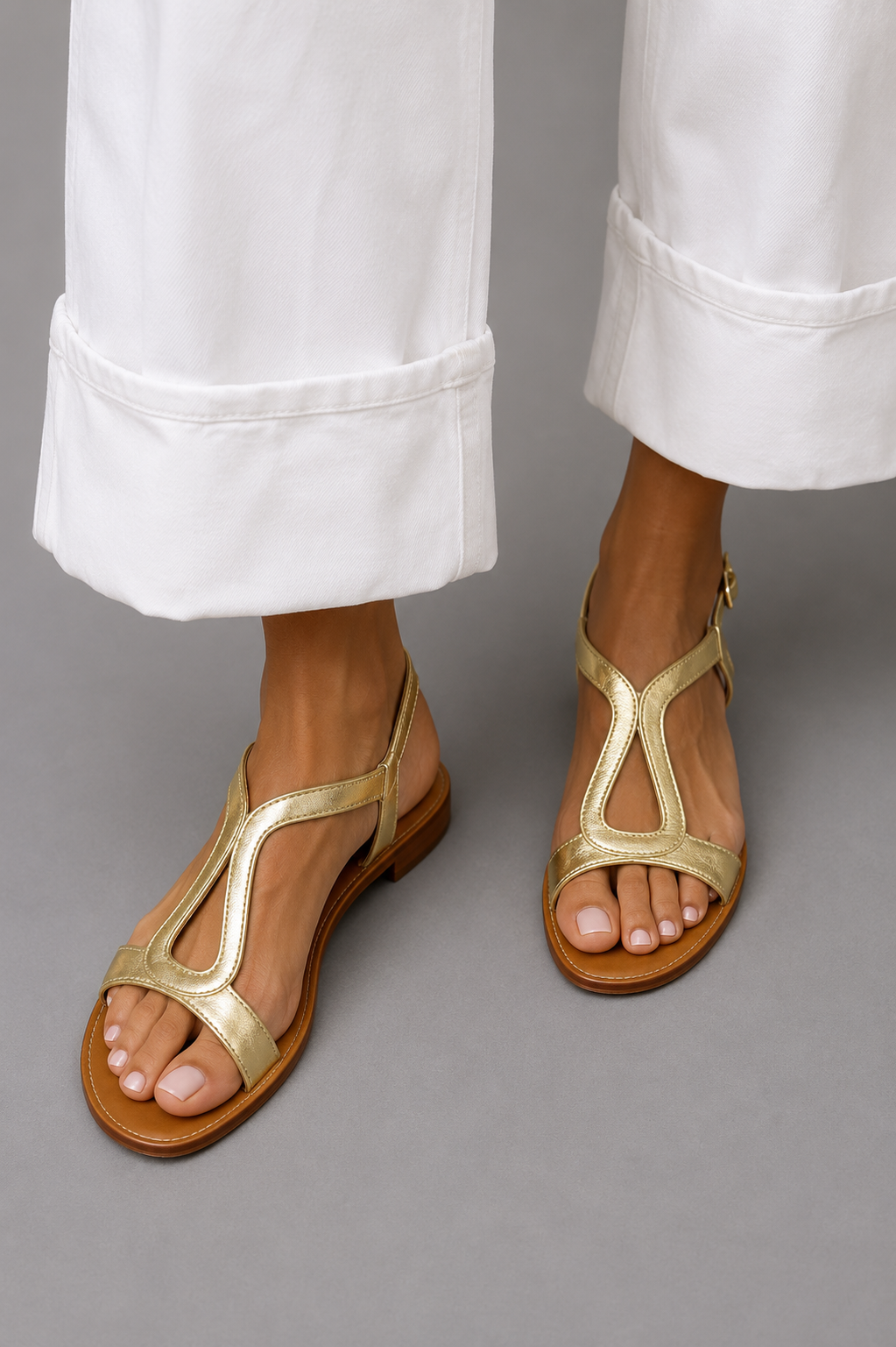 Camille | Women's Interlaced Strap Flat Sandal