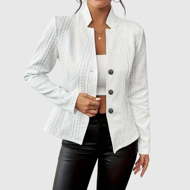 Women’s Textured Button-Front Blazer