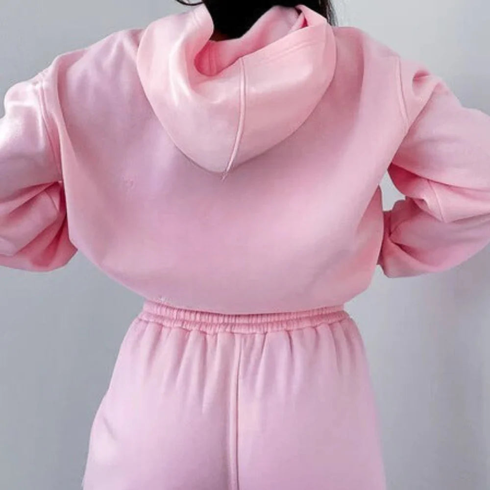 Women's Minimalistic Hoodie Jogging Set