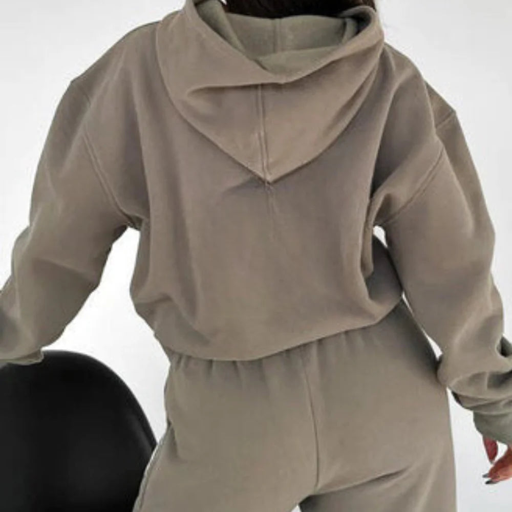 Women's Minimalistic Hoodie Jogging Set