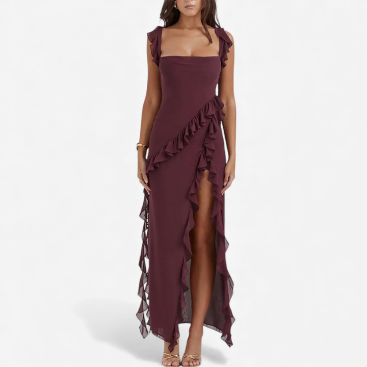 Women's Maxi Ruffle Dress