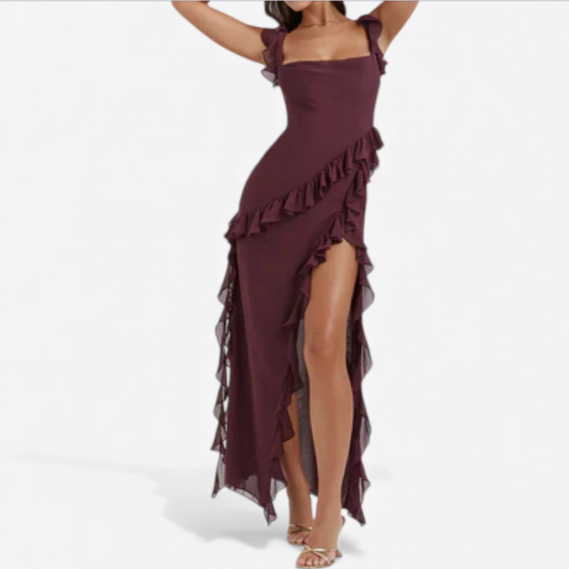 Women's Maxi Ruffle Dress
