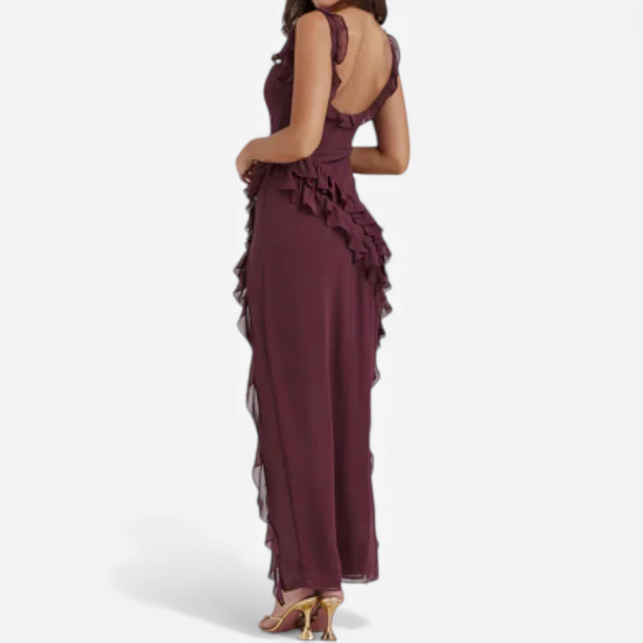 Women's Maxi Ruffle Dress