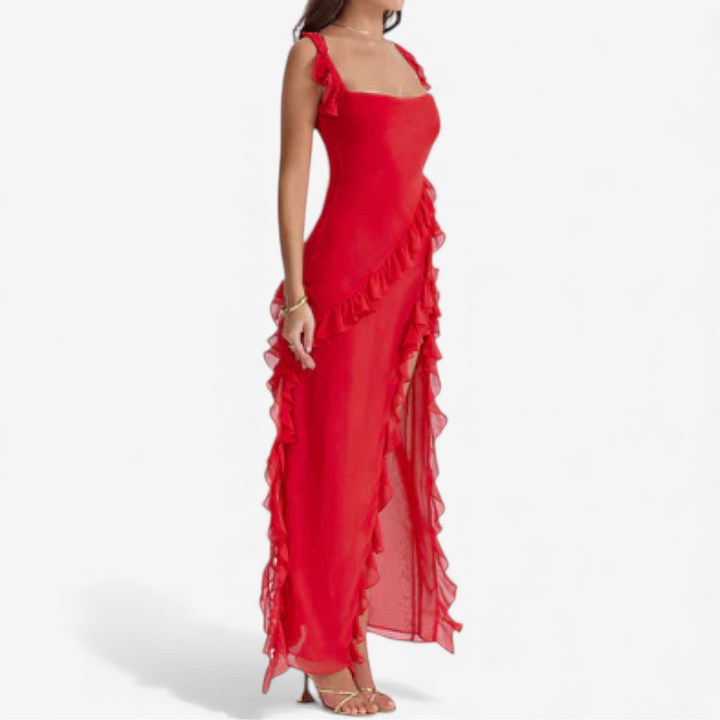Women's Maxi Ruffle Dress