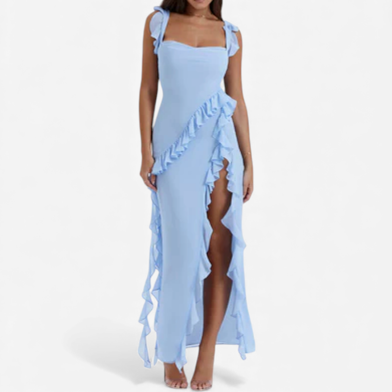 Women's Maxi Ruffle Dress