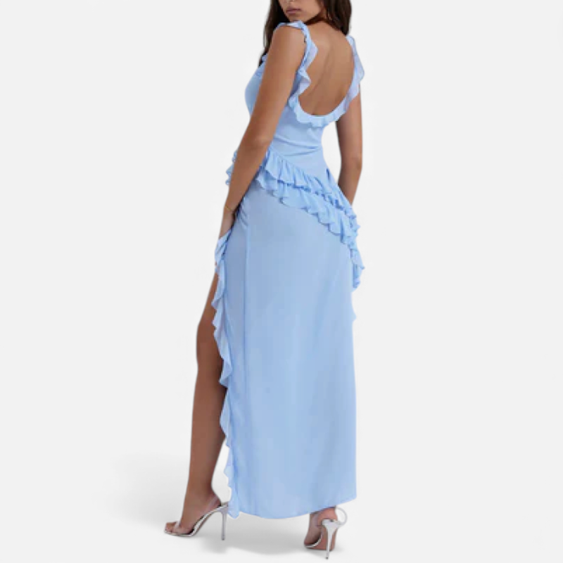 Women's Maxi Ruffle Dress