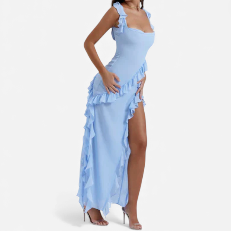 Women's Maxi Ruffle Dress
