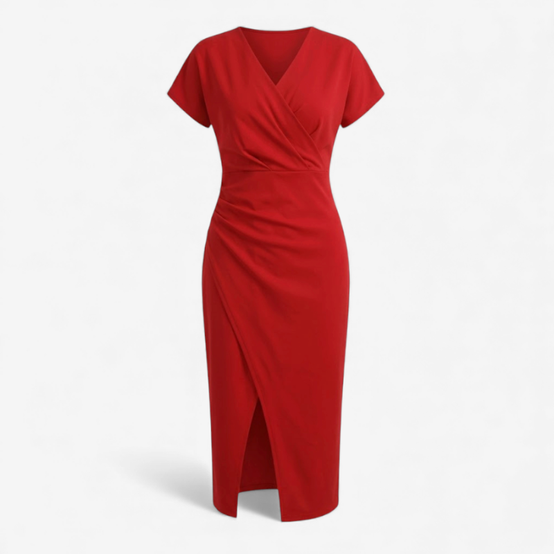 Women's Dress With V-Neck
