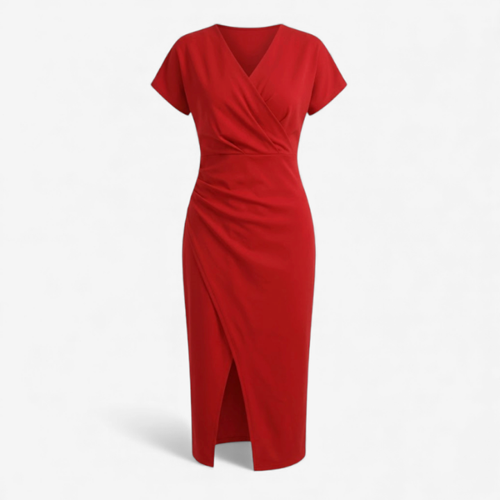 Women's Dress With V-Neck
