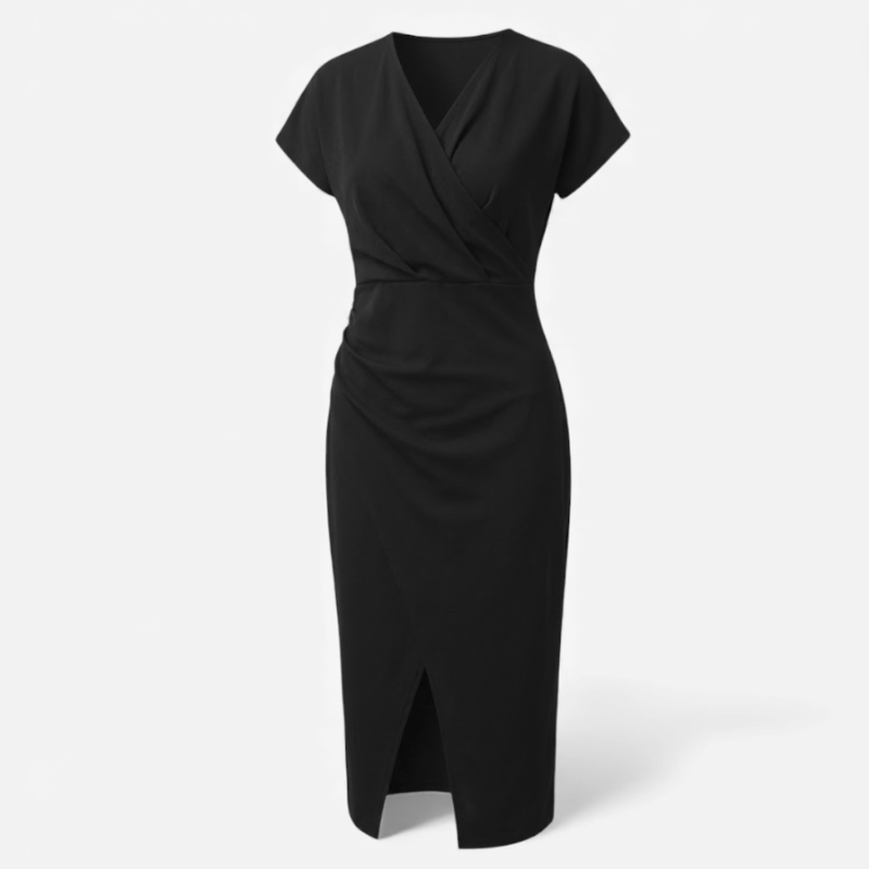 Women's Dress With V-Neck