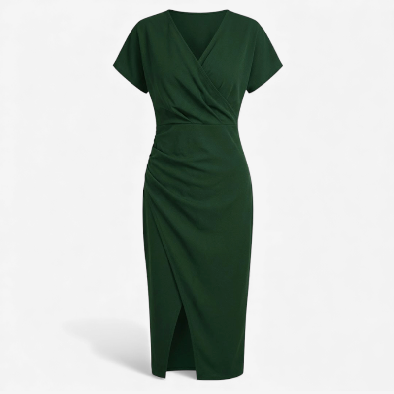 Women's Dress With V-Neck