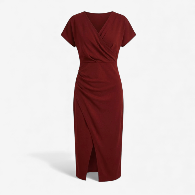 Women's Dress With V-Neck
