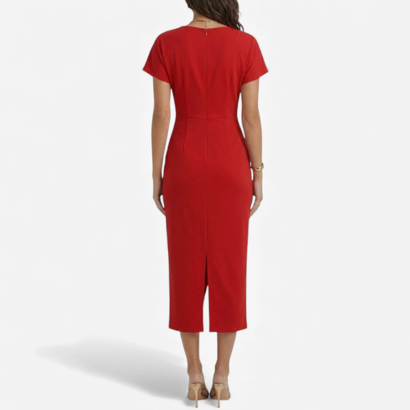 Women's Dress With V-Neck