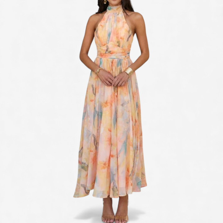 Women's Apricot Maxi Dress