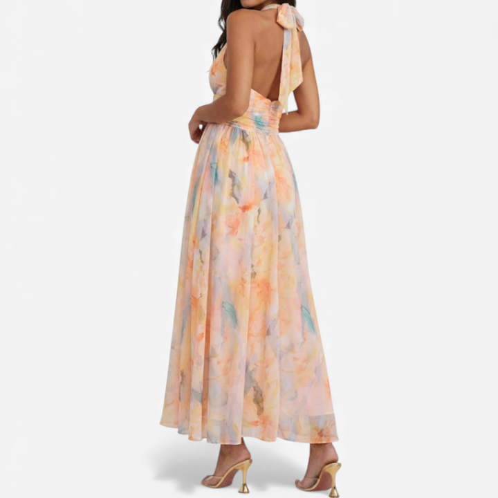 Women's Apricot Maxi Dress