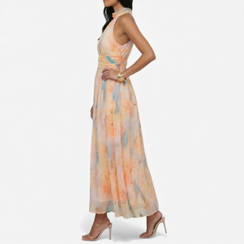 Women's Apricot Maxi Dress