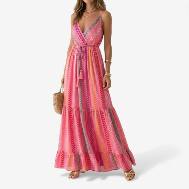 Women's Pink Maxi Summer Dress