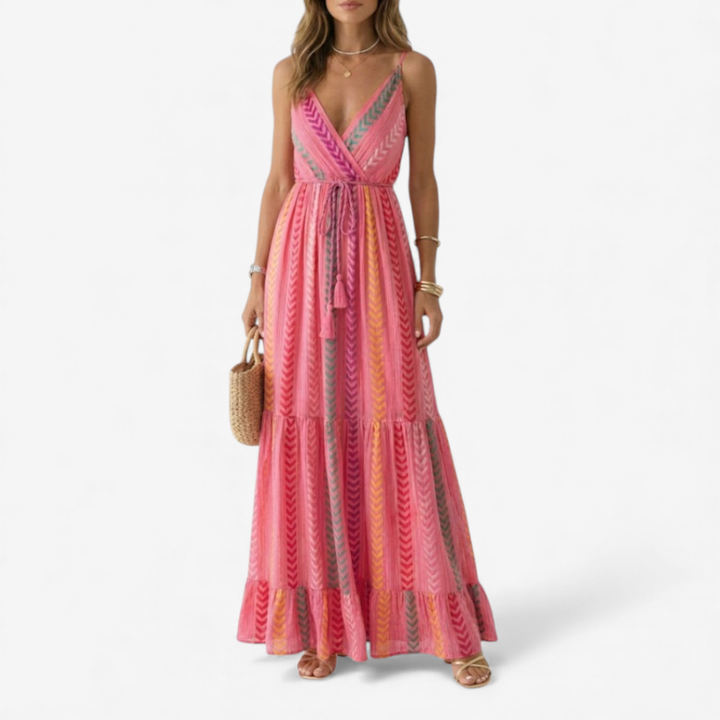 Women's Pink Maxi Summer Dress