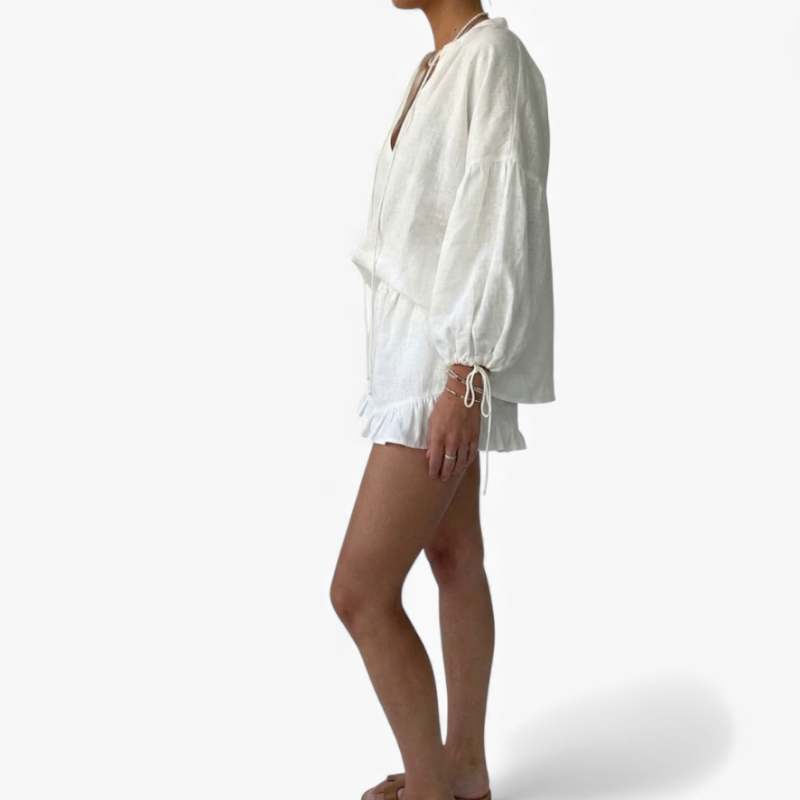 Women's Ruffle Lounge Summer Set