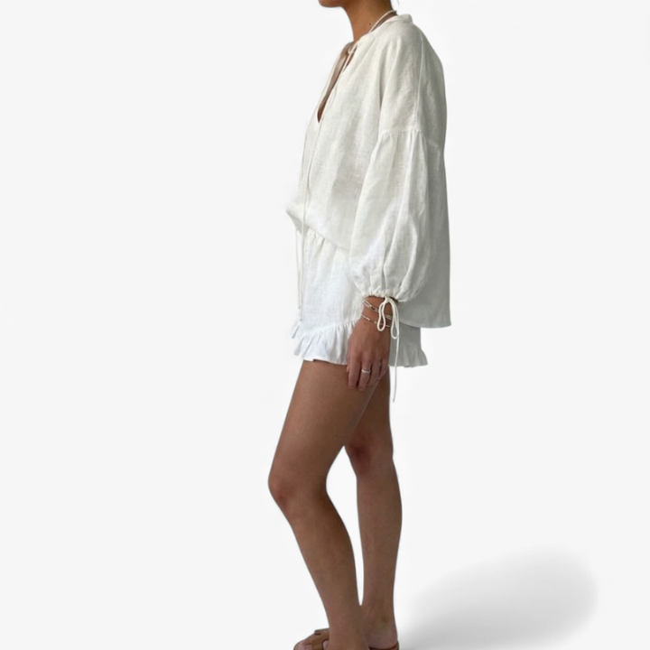 Women's Ruffle Lounge Summer Set