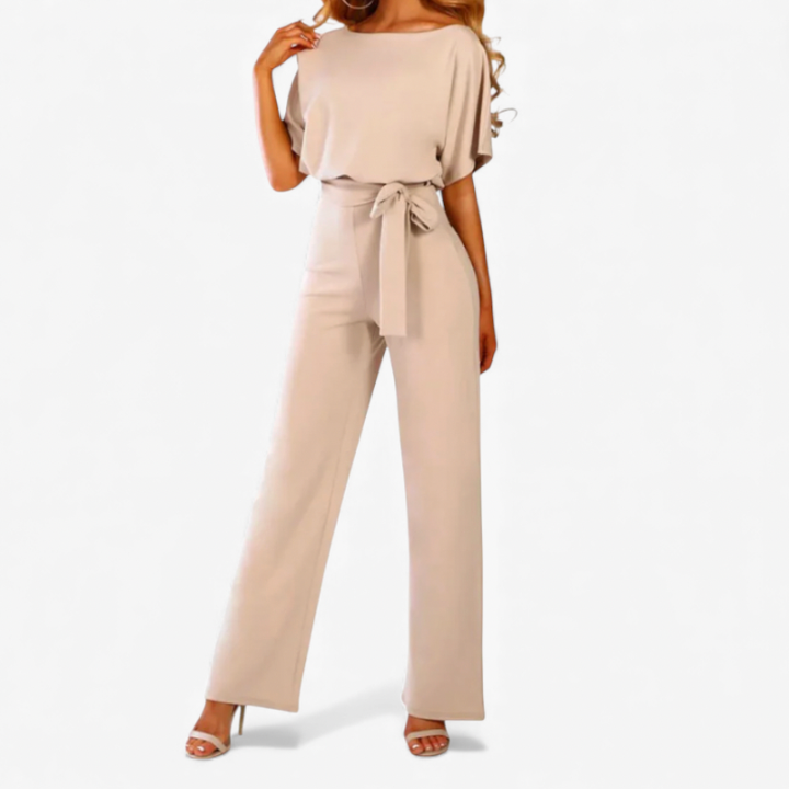 Women's Jumpsuit With Waist Tie