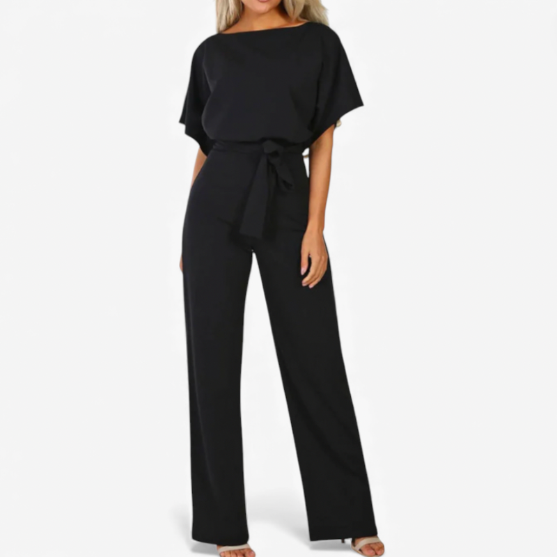 Women's Jumpsuit With Waist Tie
