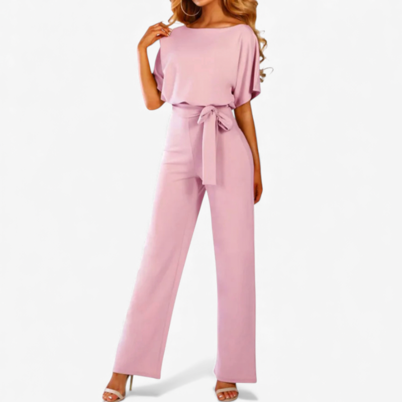 Women's Jumpsuit With Waist Tie