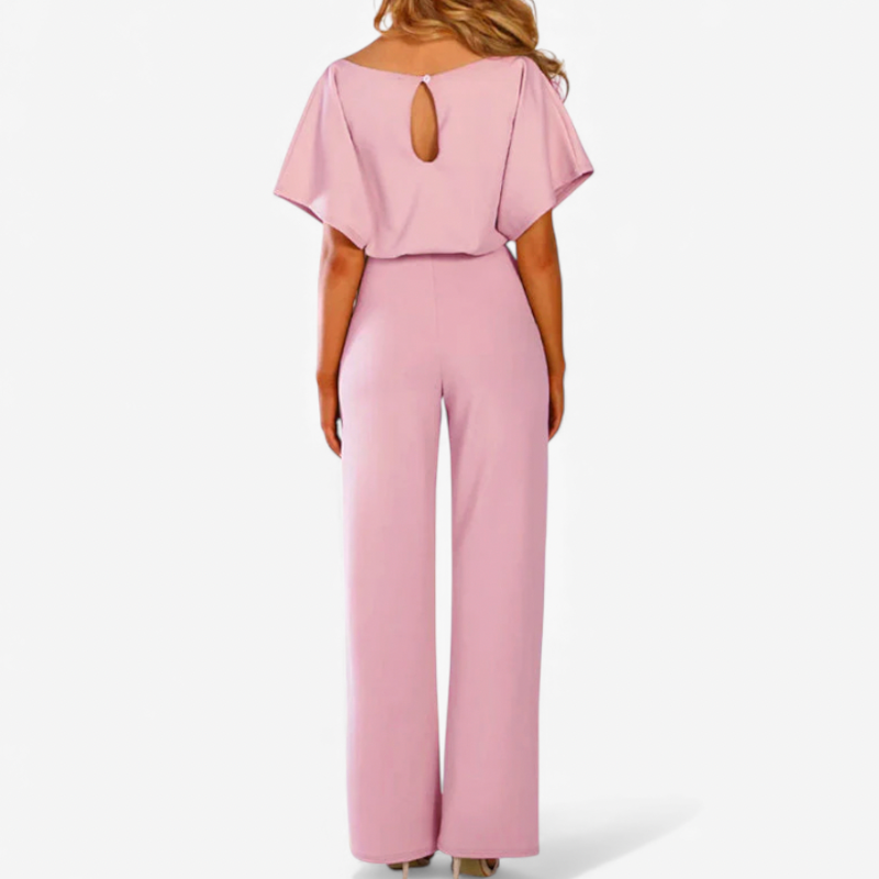 Women's Jumpsuit With Waist Tie