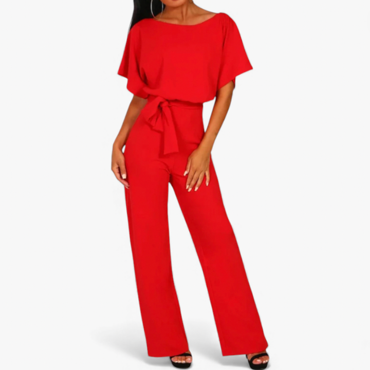 Women's Jumpsuit With Waist Tie