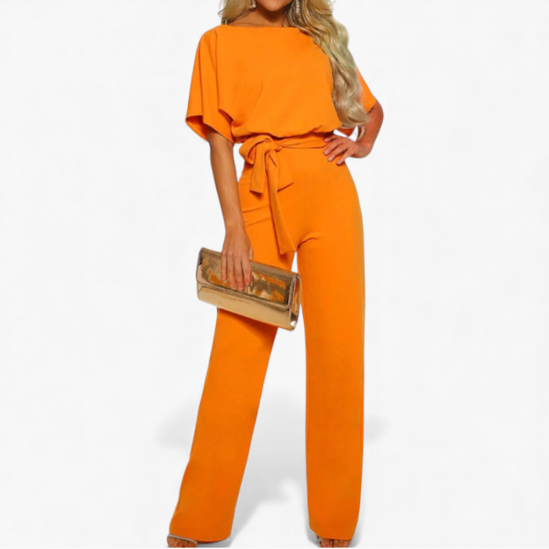 Women's Jumpsuit With Waist Tie