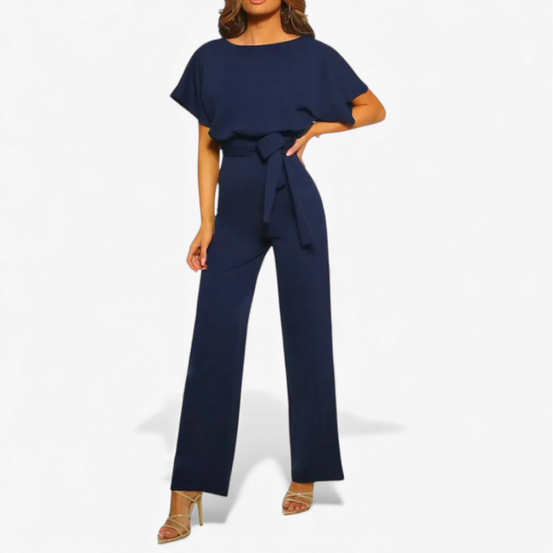 Women's Jumpsuit With Waist Tie