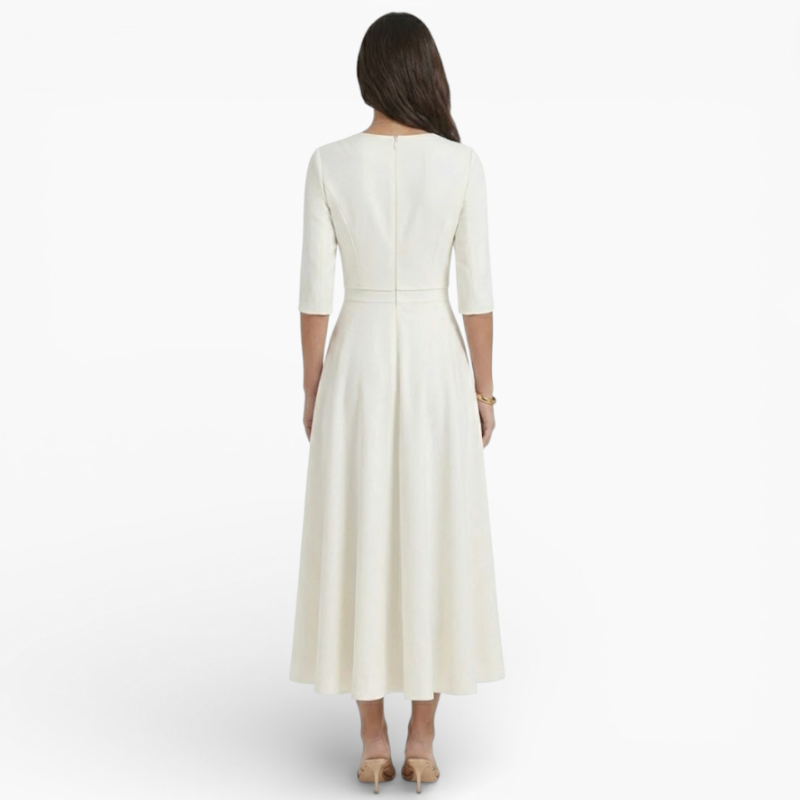 Women's White Formal Maxi Dress