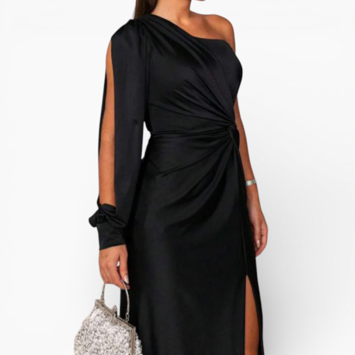 Women's Elegant One Shoulder Cocktail Dress